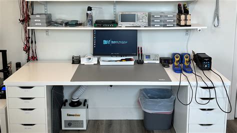 electronics workbench ideas|More Ideas For Setting Up An Electronics Workbench.